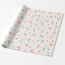 Papel de regalo de Navidad simple