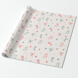 Papel de regalo de Navidad simple