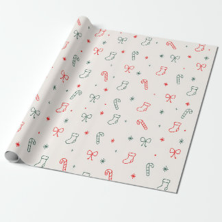 Papel de regalo de Navidad simple
