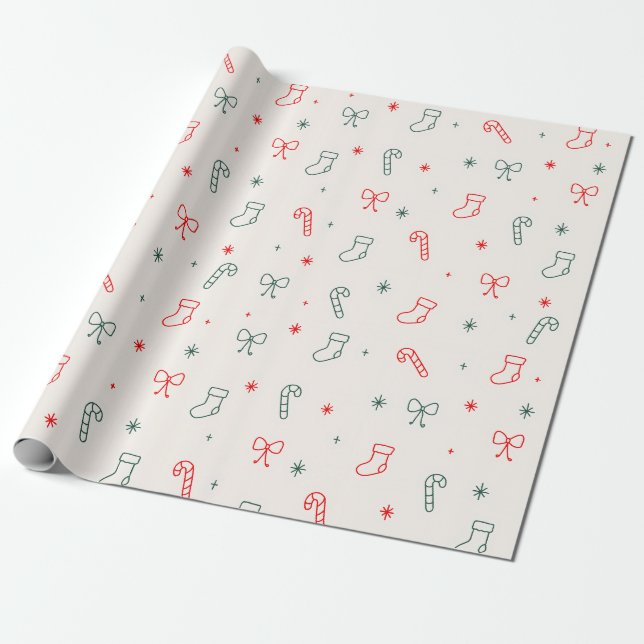 Papel de regalo de Navidad simple (Desenrollado)