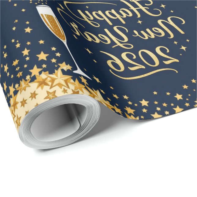 Papel de regalo de Navidad único (Esquina del rollo)