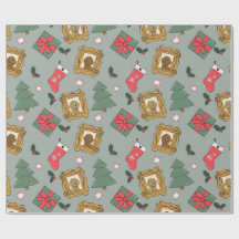 Papel de regalo de Navidad Very Merry Doodles
