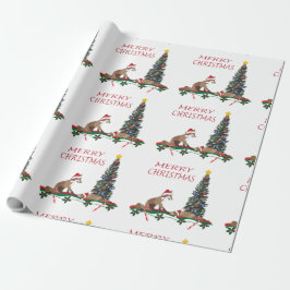 Papel de regalo de Navidad, vida silvestre 