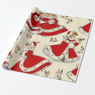 Papel de regalo de Navidad vintage