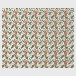 Papel de regalo de Navidad Vizsla