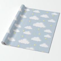 Papel de Regalo de Nubes en Cielo Suave