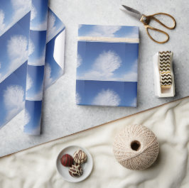 Papel de regalo de nubes hermosas