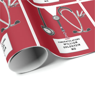 Papel de regalo de obsequios médicos