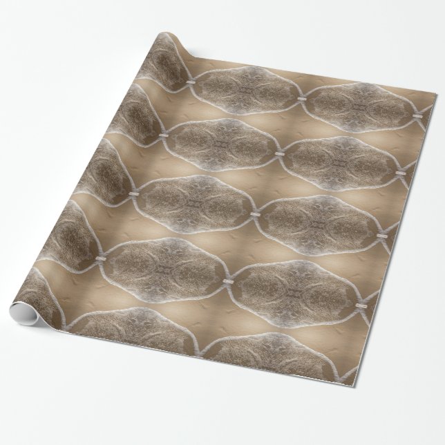 Papel de regalo de océano y playa (Desenrollado)