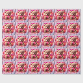Papel de regalo de osito brillante adorable🧸💖