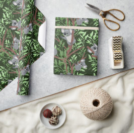 Papel de regalo de ositos koalas lindos