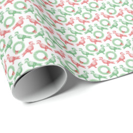 Papel de regalo de paloma de Navidad