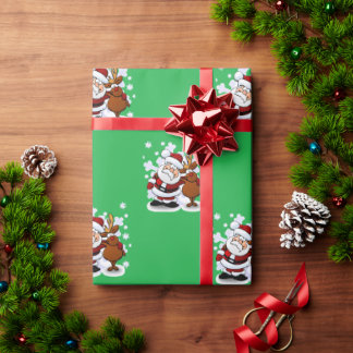 Papel de Regalo de Papá Noel