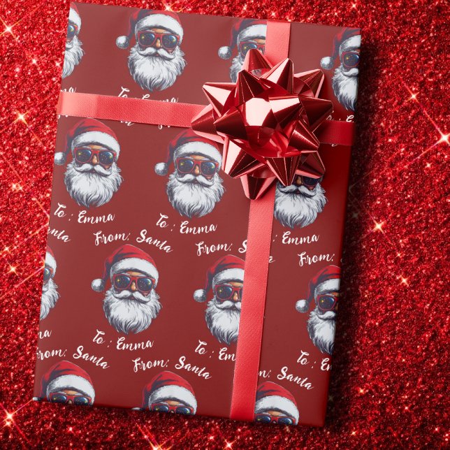 Papel de regalo de Papá Noel, nombre de Santa pers (Subido por el creador)