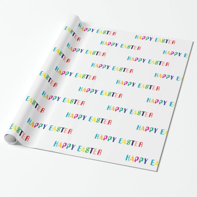 Papel de regalo de Pascua - Diseños divertidos y a (Desenrollado)