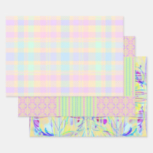 Papel de Regalo de Pascua Pastel - 3 Diseños