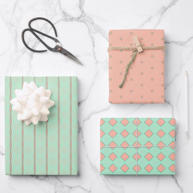 Papel de regalo de pasteles caprichosos juego de h (Anverso)
