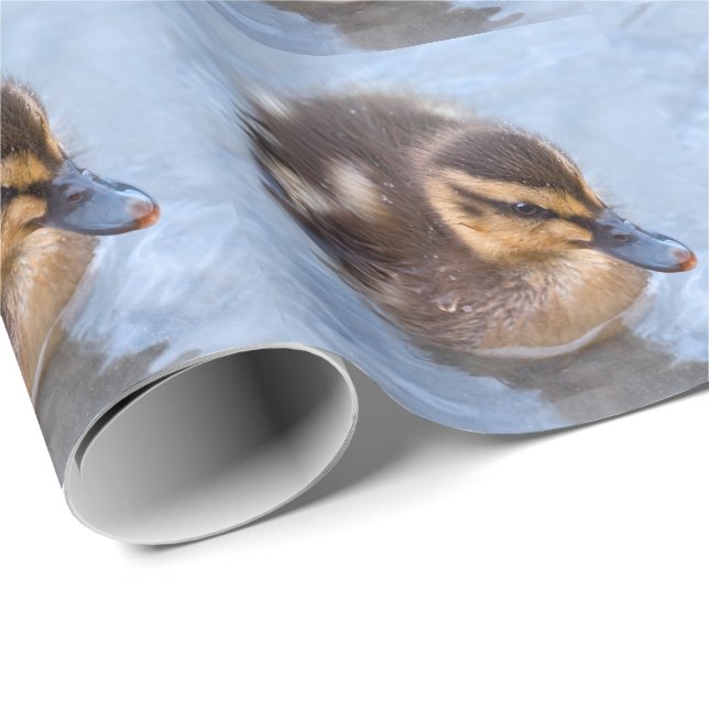 Papel de Regalo de Patito Nadando (Esquina del rollo)