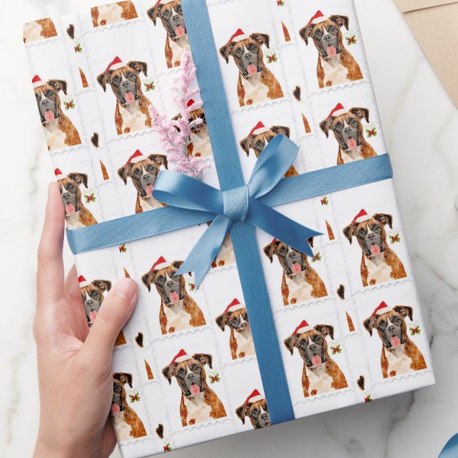 Papel de regalo de perro boxer (Subido por el creador)