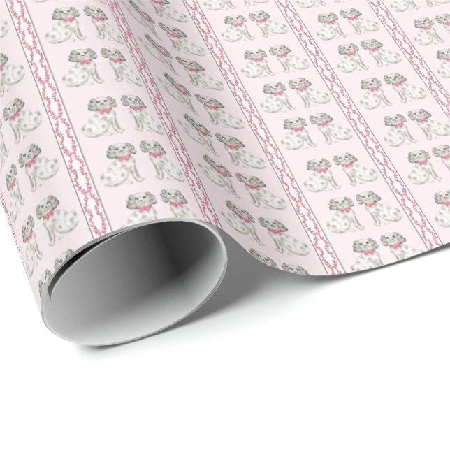 Papel de regalo de perro de Staffordshire (Esquina del rollo)
