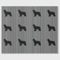 Papel de regalo de perro Terranova multi negro