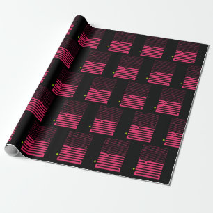Papel de regalo de pickleball con patrón de dink r