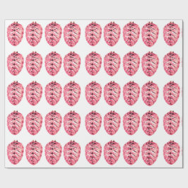 Papel de regalo de piñas rosadas