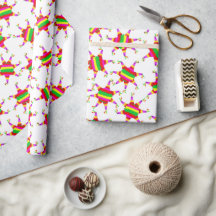Papel de regalo de Piñata Colorida para Las Posada
