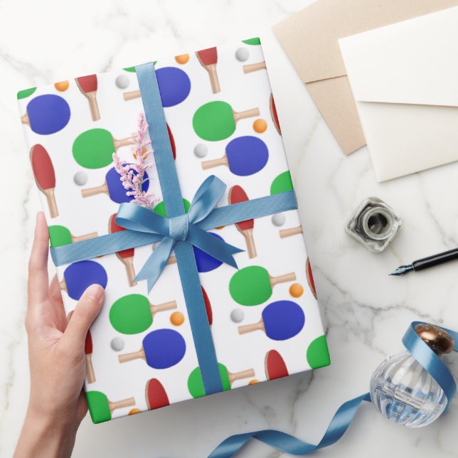 Papel de regalo de Ping Pong, envoltorio de regalo (Regalar)