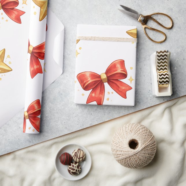 Papel de regalo de pingüinos navideños lindos (Artesanía)