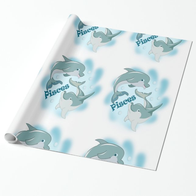 Papel de regalo de Piscis (Desenrollado)