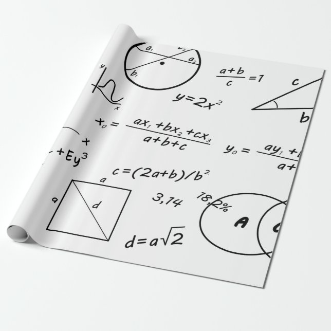Papel de regalo de pizarra blanca inteligente (Desenrollado)