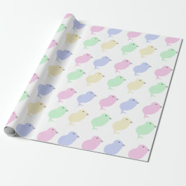 Papel de regalo de pollito de Pascua