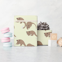 Papel de regalo de possums de cola anillada