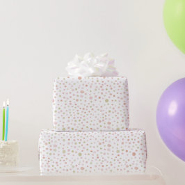 Papel de regalo de puntos de acuarela Erica Confet