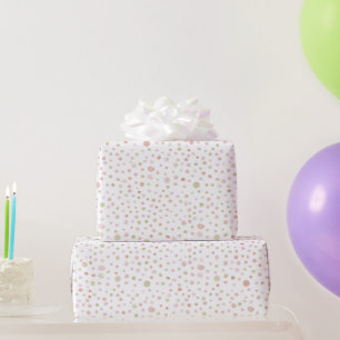 Papel de regalo de puntos de acuarela Erica Confet