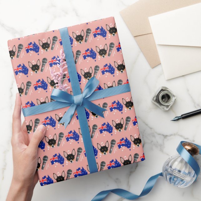 Papel de regalo de Rat Terrier (Regalar)