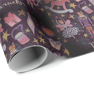Papel de regalo de ratones y hadas de los dulces