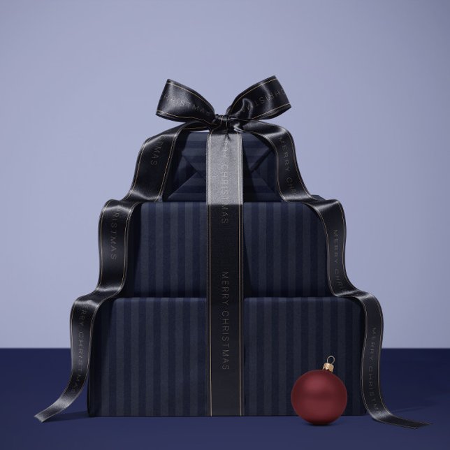 Papel de regalo de raya azul profundo (Subido por el creador)