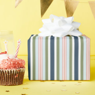 Papel de Regalo de Raya de Caramelo de Invierno