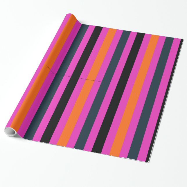 Papel de regalo de rayas (Desenrollado)