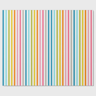 Papel de Regalo de Rayas Coloridas