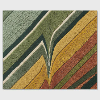 Papel de regalo de rayas de valle abstracto musgo