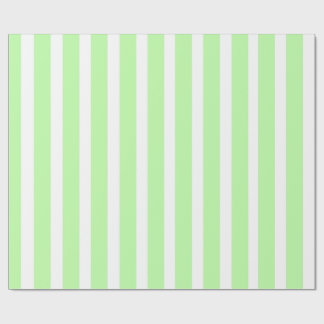 Papel de regalo de rayas verticales verde menta y