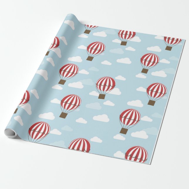Papel de regalo de relleno de globos de aire calie (Desenrollado)