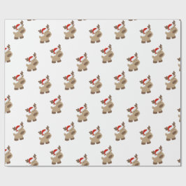 Papel de regalo de reno