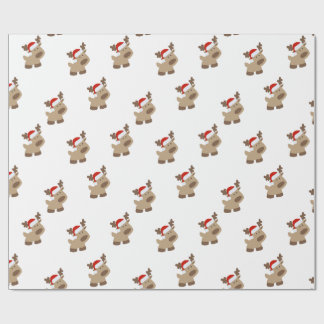 Papel de regalo de reno