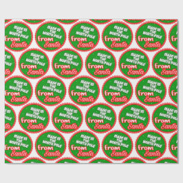 Papel De Regalo De Santa