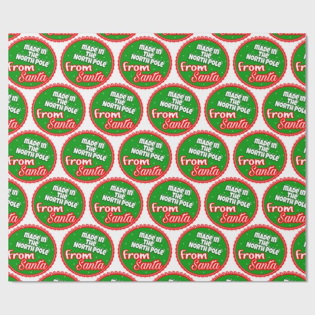 Papel De Regalo De Santa (Superficie plana)