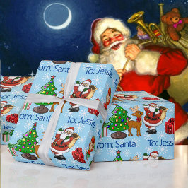 Papel De Regalo De Santa Claus añaden nombre a Navidades de nieve